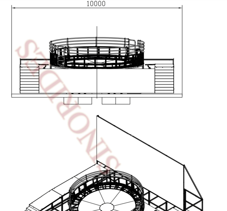 Sinorides Tagada Ride Technical Drawing
