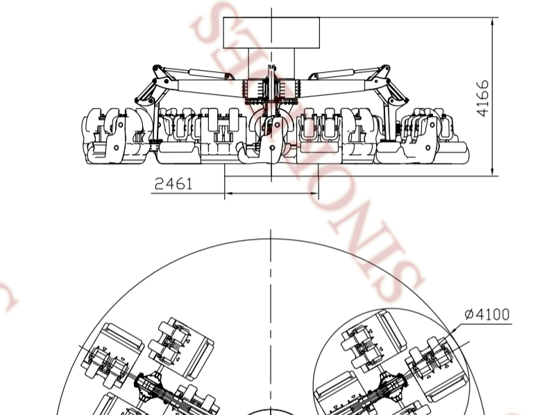 amusement rides for sale technical drawing 2