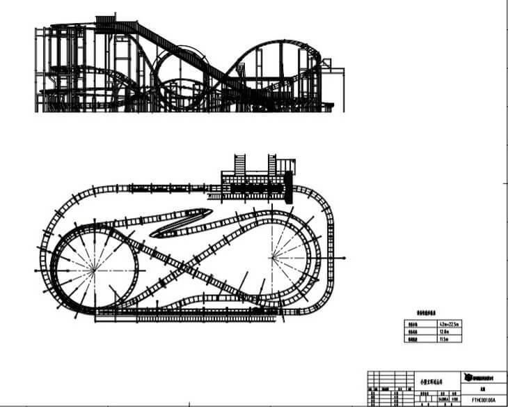 vertical roller coaster drawing